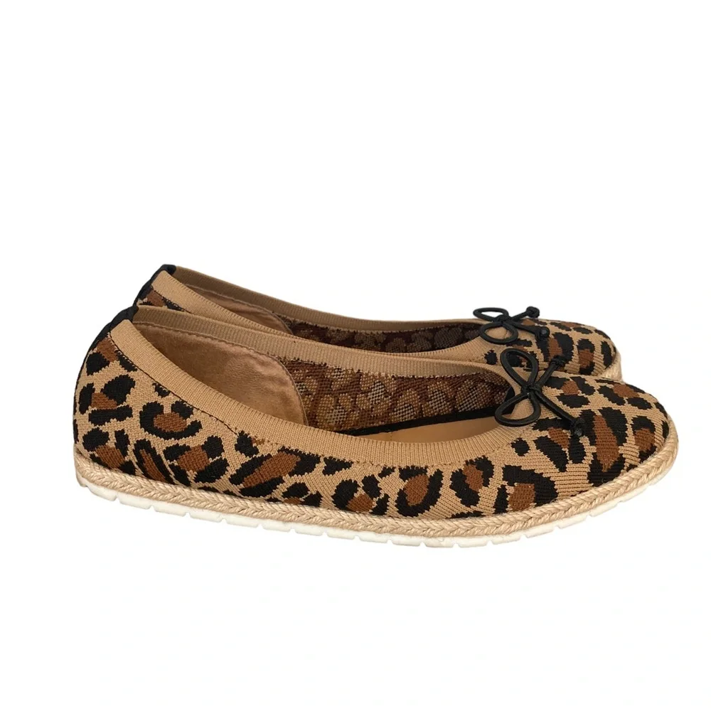 Kelly & Katie Cheetah‎ Print Espadrille Flats